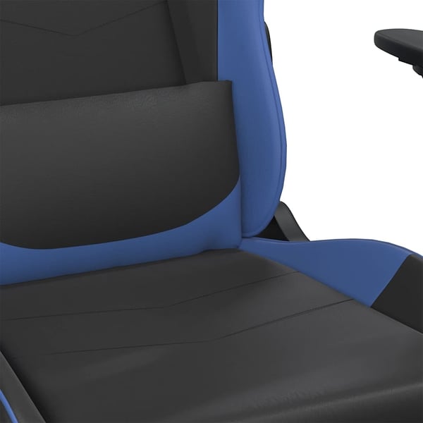 vidaXL Gamingstol svart och blå konstläder