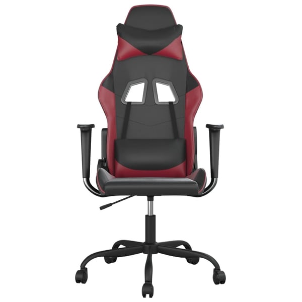 vidaXL gamingstol kunstlæder sort og vinrød