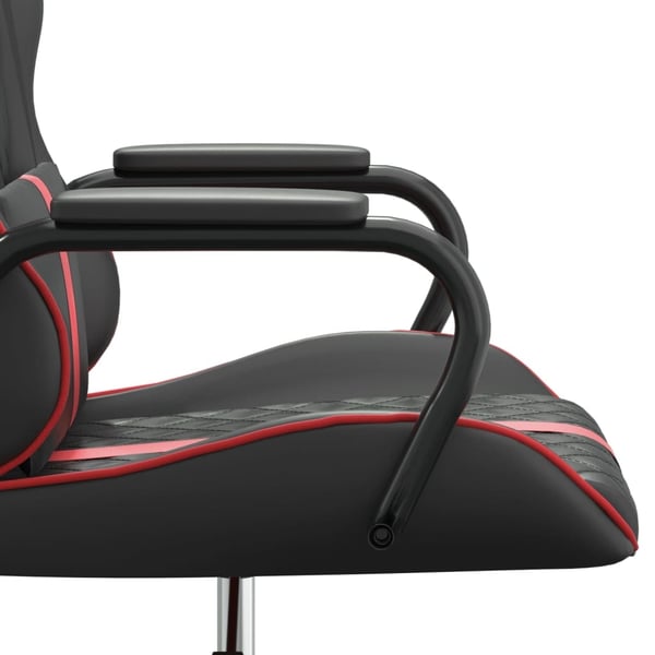 vidaXL Gamingstol svart och röd konstläder