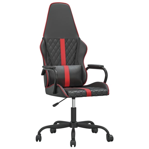 vidaXL Gamingstol svart och röd konstläder