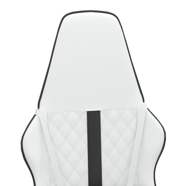 vidaXL Gamingstol vit och svart konstläder