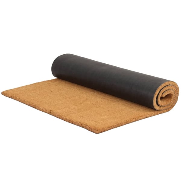 vidaXL Dørmatte naturlig 80x100 cm tuftet kokosfiber