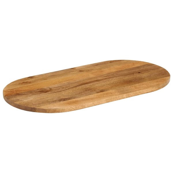 vidaXL Bordplate 120x50x3,8 cm oval heltre mango
