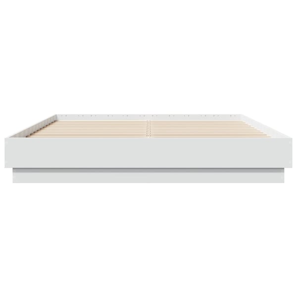 vidaXL Sengeramme hvit 120x200 cm konstruert tre