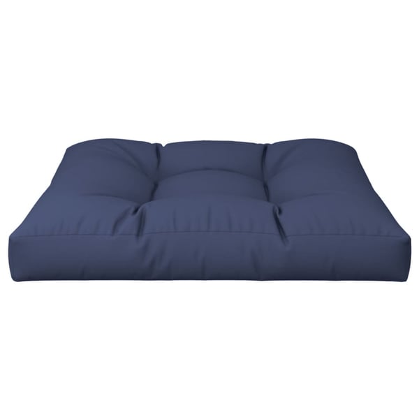 vidaXL pallehynde 70x70x12 cm stof marineblå