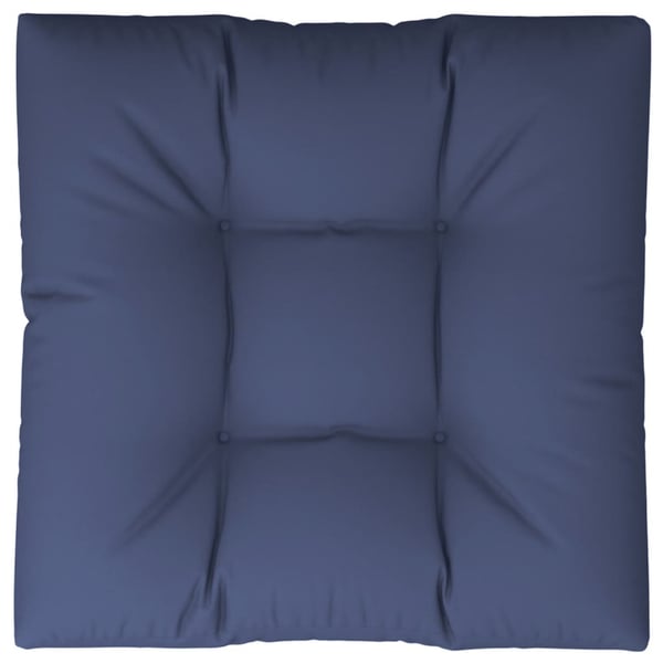 vidaXL pallehynde 70x70x12 cm stof marineblå