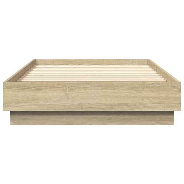 vidaXL Sengeramme uten madrass sonoma eik 90x190 cm konstruert tre