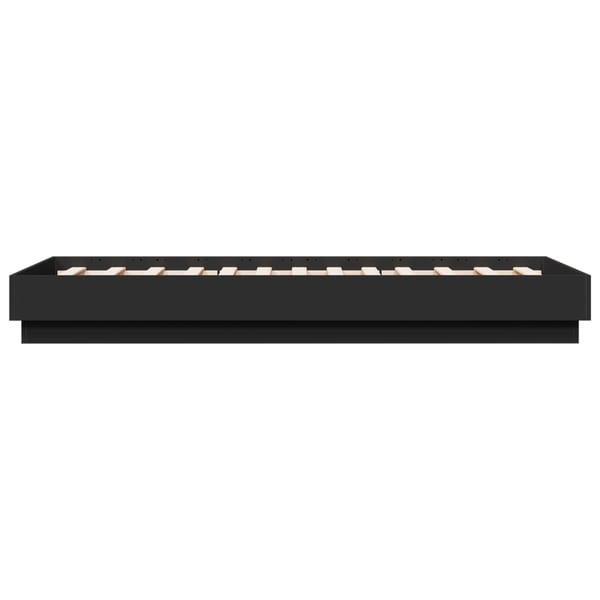 vidaXL Sengeramme svart 90x190 cm konstruert tre