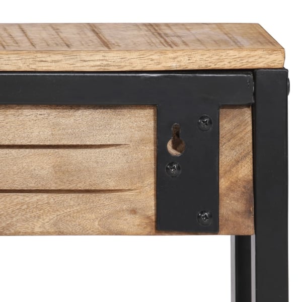vidaXL knagerække 87x10x27 cm massivt ru mangotræ