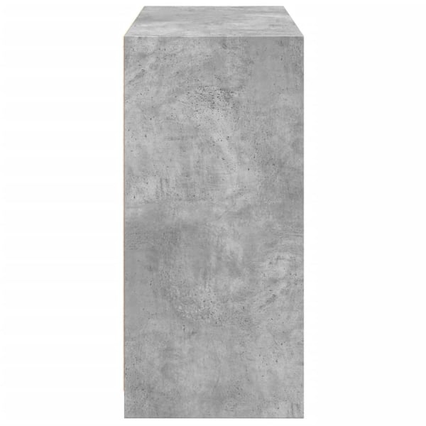 vidaXL Vaatekaappi betoninharmaa 77x48x102 cm lastulevy