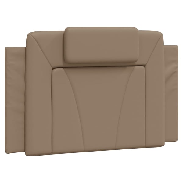 vidaXL seng Viana med madras 90x190 cm kunstlæder cappuccinofarvet