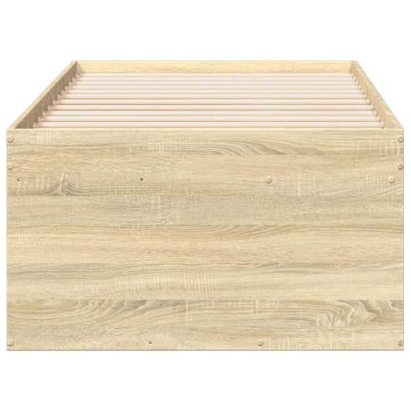vidaXL Dagseng med skuffer uten Madrass sonoma eik 90x200 cm