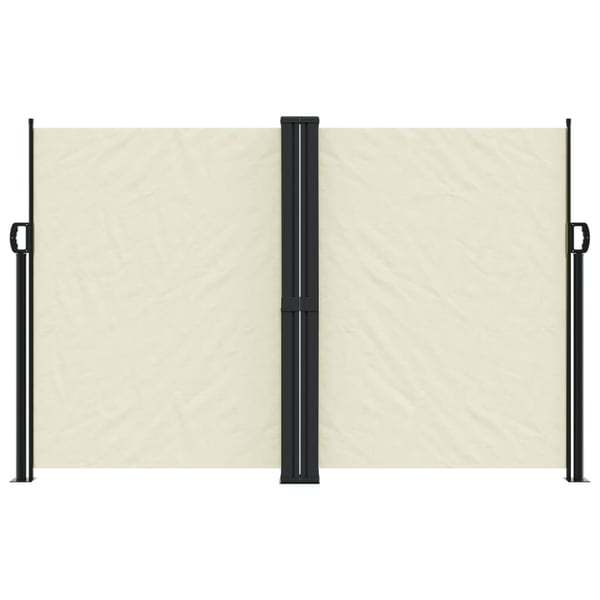 vidaXL Uttrekkbar sidemarkise 160x1000 cm kremhvit