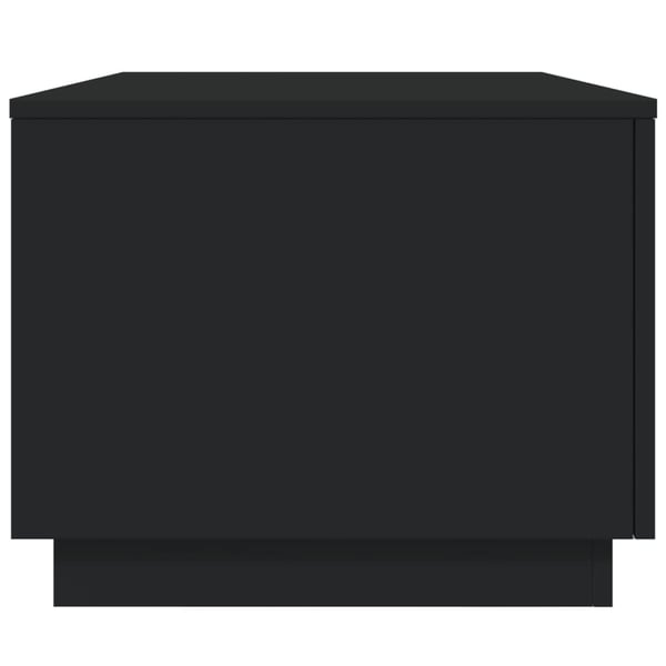 vidaXL sofabord med LED-lys 90x50x40 cm sort