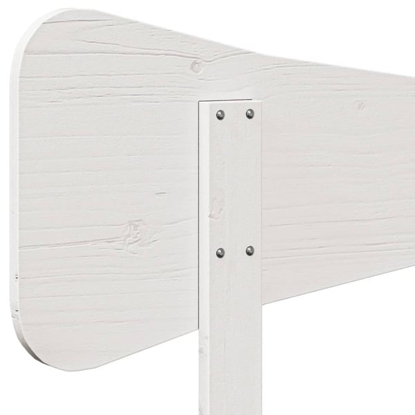 vidaXL Hodegavl hvit 160 cm heltre furu