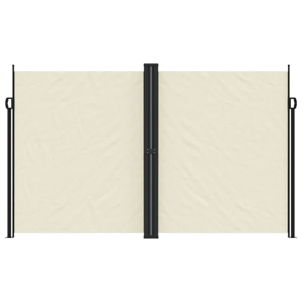 vidaXL Uttrekkbar sidemarkise 200x1000 cm kremhvit