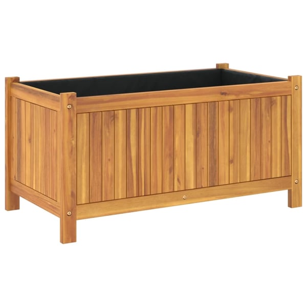vidaXL Plantekasse med foring 80x42x40 cm helte akasie