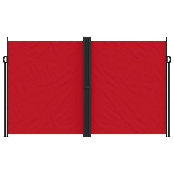 vidaXL Uttrekkbar sidemarkise 200x1000 cm rød