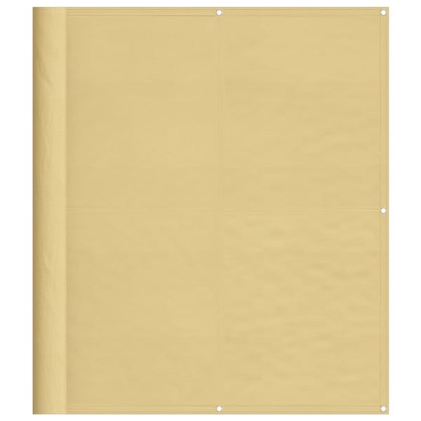 vidaXL Balkongskjerm sand 120x600 cm 100% polyester oxford