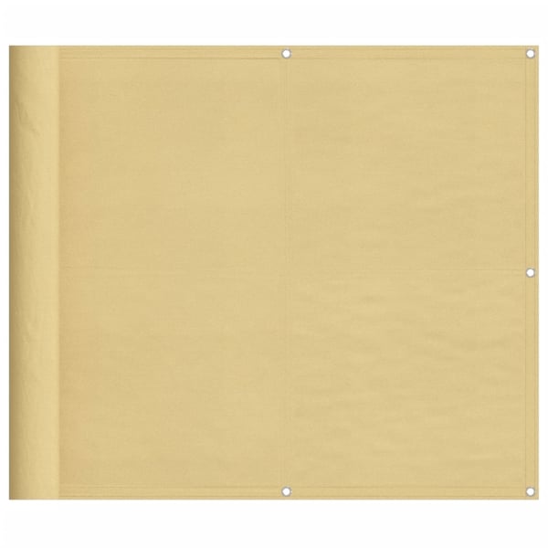 vidaXL altanafskærmning 90x400 cm 100 % polyester sandfarvet