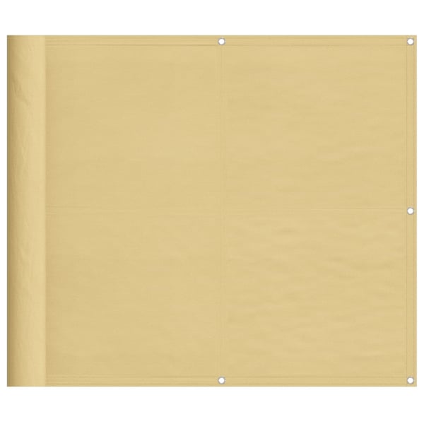 vidaXL altanafskærmning 90x500 cm 100 % polyester sandfarvet