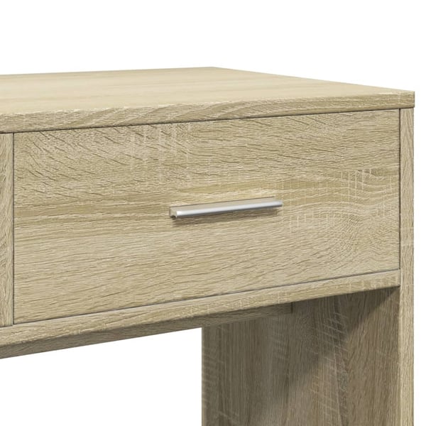 vidaXL makeupbord med spejl 80x39x80 cm sonoma-eg