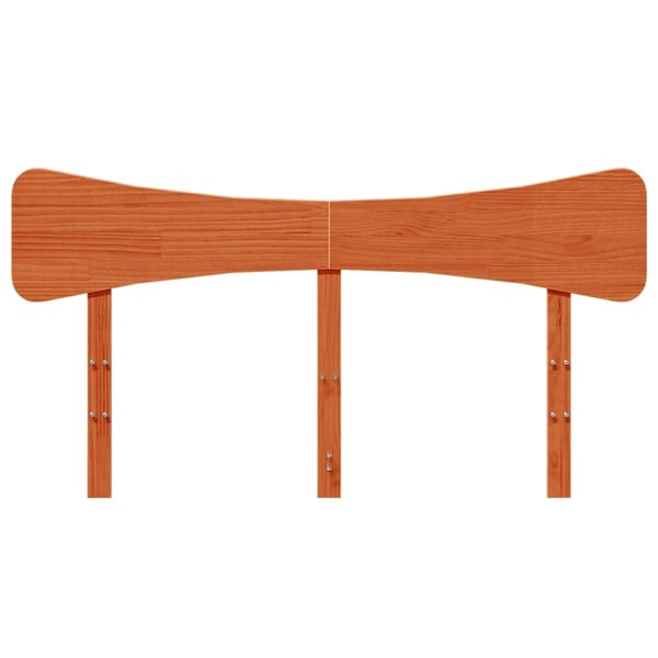 vidaXL Hodegavl voksbrun 140 cm heltre furu