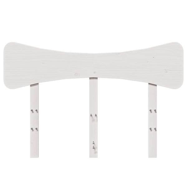 vidaXL Hodegavl voksbrun 135 cm heltre furu