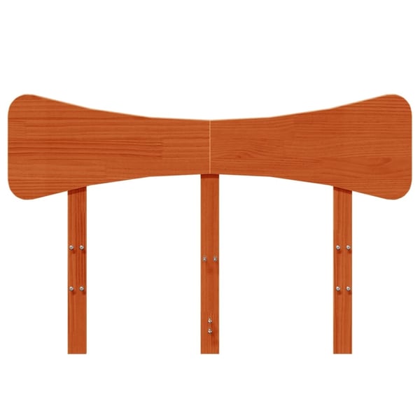 vidaXL Hodegavl voksbrun 120 cm heltre furu