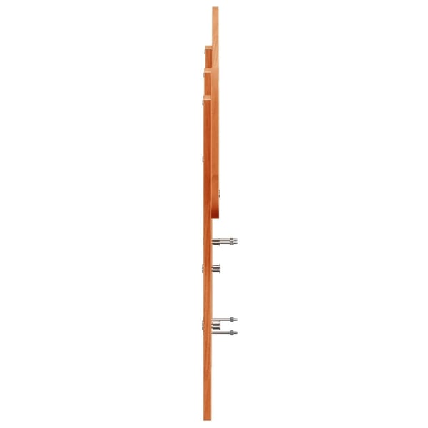 vidaXL Hodegavl voksbrun 120 cm heltre furu