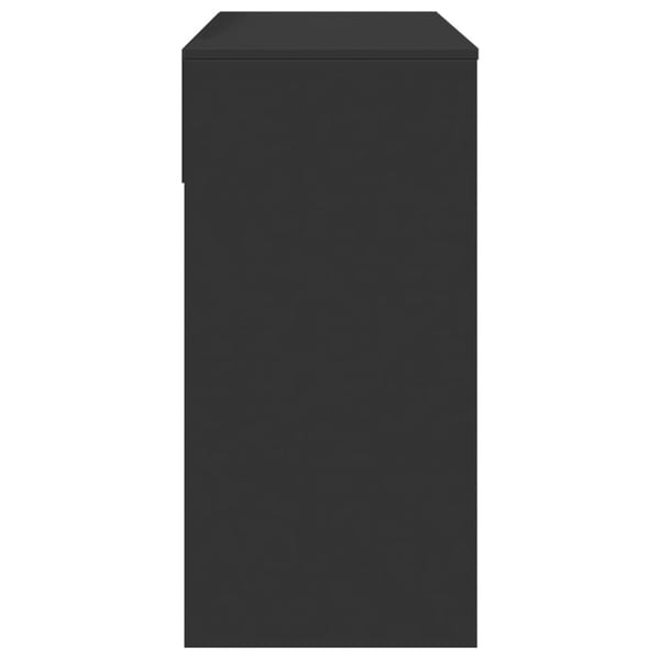 vidaXL makeupbord med spejl 80x39x80 cm sort