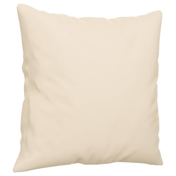 vidaXL 2-personers sofa med puder 140 cm mikrofiberstof beige