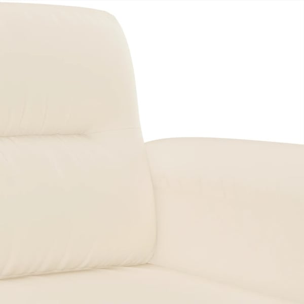 vidaXL sofasæt 3 dele med puder mikrofiberstof beige
