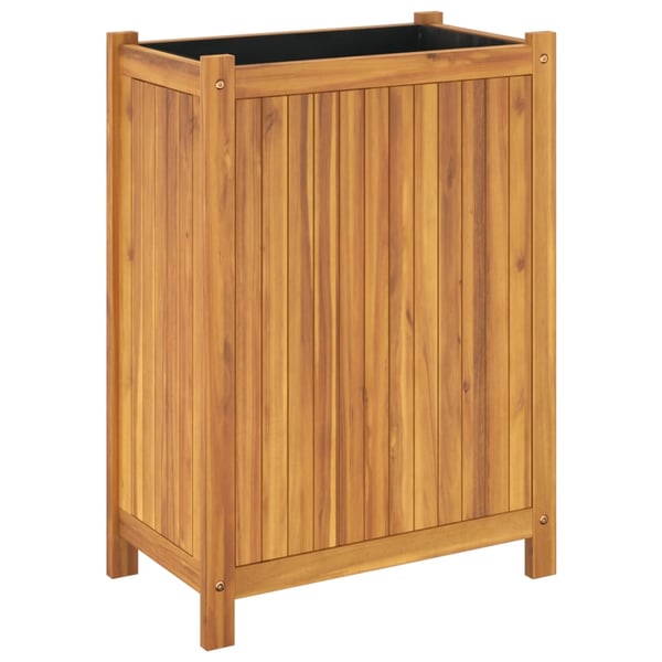vidaXL Plantekasse med foring 54x31x75 cm helte akasie