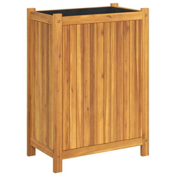 vidaXL Plantekasse med foring 54x31x75 cm helte akasie