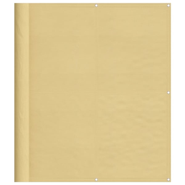 vidaXL Parvekesuoja hiekka 120x1000 cm 100% polyesteri Oxford kangas