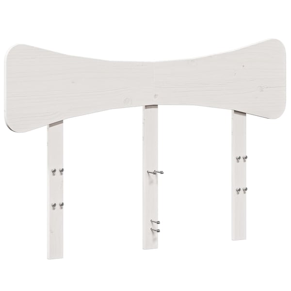vidaXL Hodegavl hvit 120 cm heltre furu