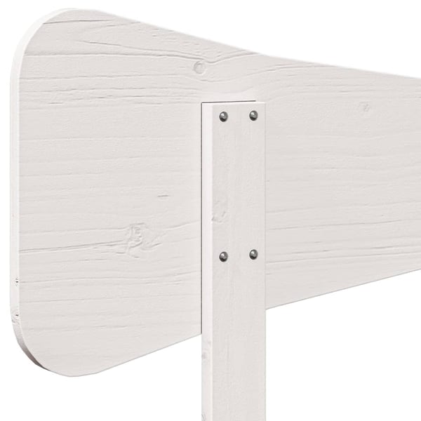 vidaXL Hodegavl hvit 120 cm heltre furu