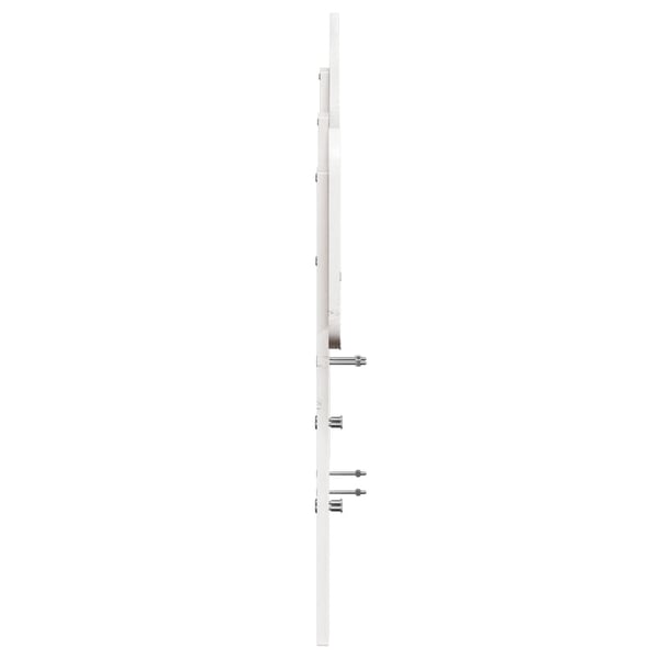 vidaXL Hodegavl hvit 150 cm heltre furu