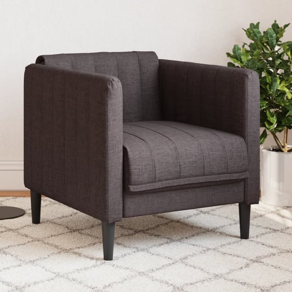 vidaXL sofastol stof mørkebrun