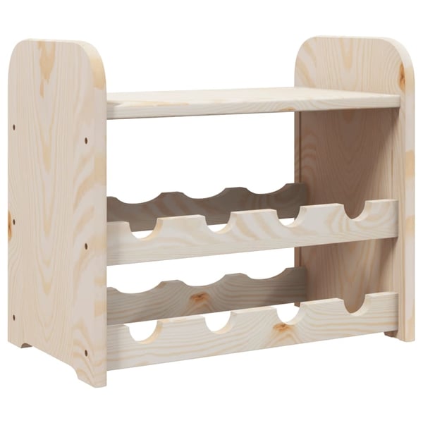 vidaXL Vinstativ med toppbrett 43x25x37 cm heltre furu