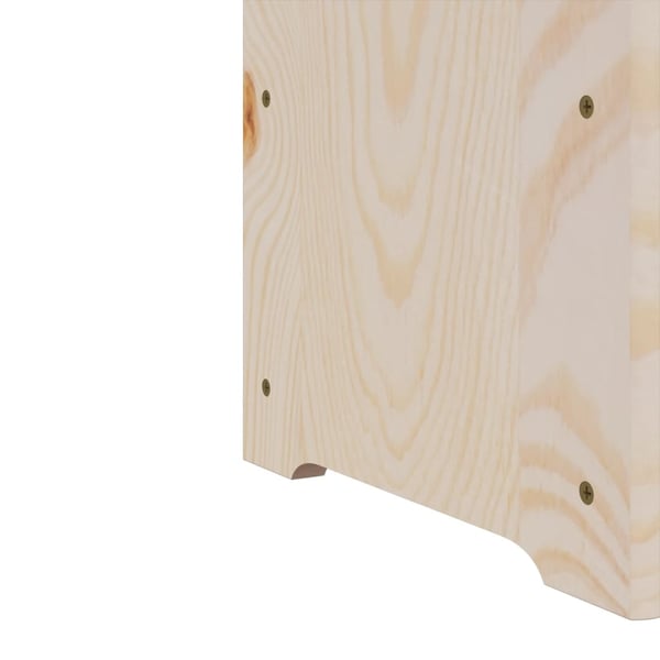 vidaXL Vinstativ med toppbrett 67,5x25x60 cm heltre furu