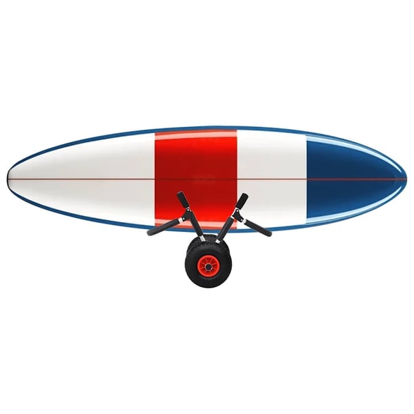 vidaXL SUP vogn for 2 surfebrett sammenleggbar 90 kg aluminium