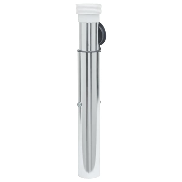 vidaXL nedgravet parasolholder til 40-50 mm stang aluminium sølvfarvet