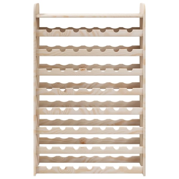 vidaXL Viiniteline ylätasolla 72,5x25x111,5 cm täysi mänty