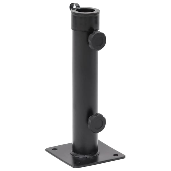 vidaXL Parasollfot for Ø38/48 mm stang matt svart stål