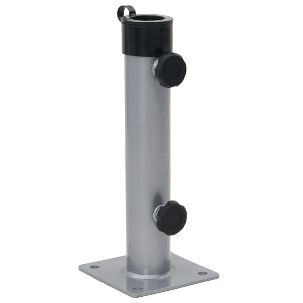 vidaXL parasolholder til Ø38/48 mm stang stål sølvfarvet