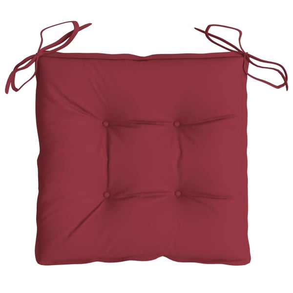 vidaXL pallehynder 6 stk. 50x50x7 cm oxfordstof vinrød