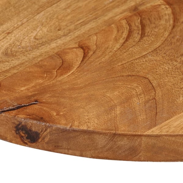 vidaXL Bordplate Ø 50x3,8 cm rund heltre mango