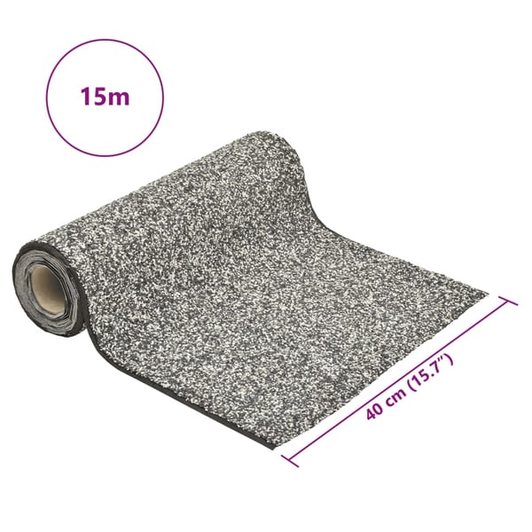 vidaXL Soravuoraus harmaa 1500x40 cm